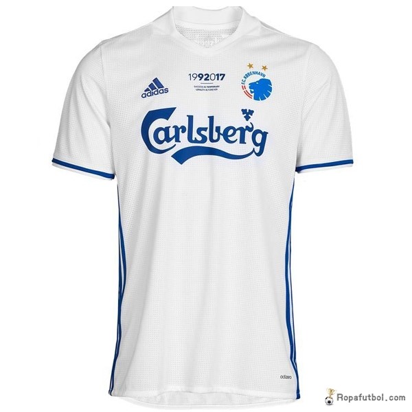 Camiseta Copenhague Replica Primera Ropa 2017/18 Blanco